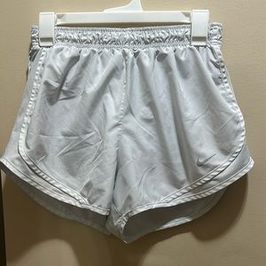 Nike running shorts white